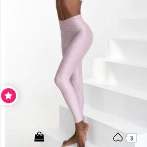 Booty by Brabants Light Pink Textured Leggings